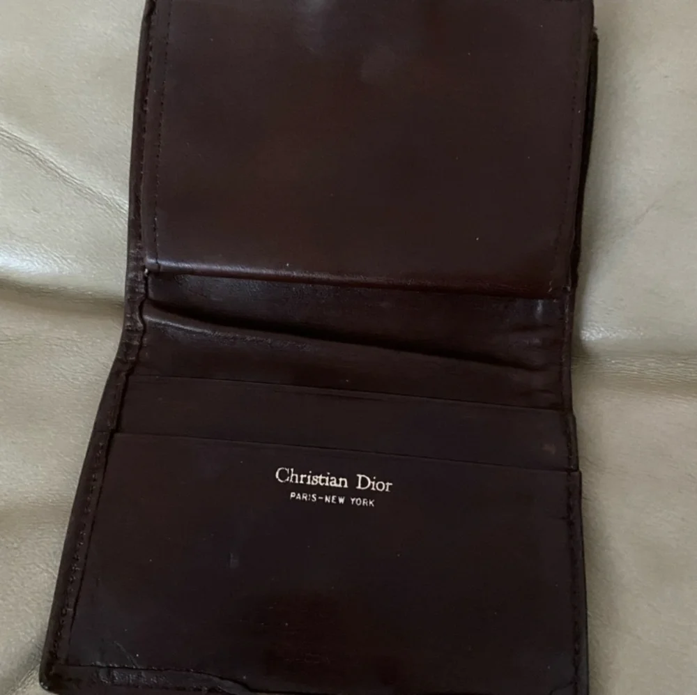 Authentic (COA) Vintage Christian Dior Trotter Wallet Kiss Lock with Dust Bag
